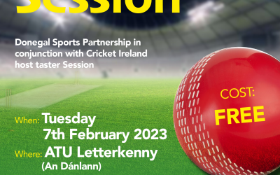 Donegal Sports Partnership and Cricket Ireland Poster